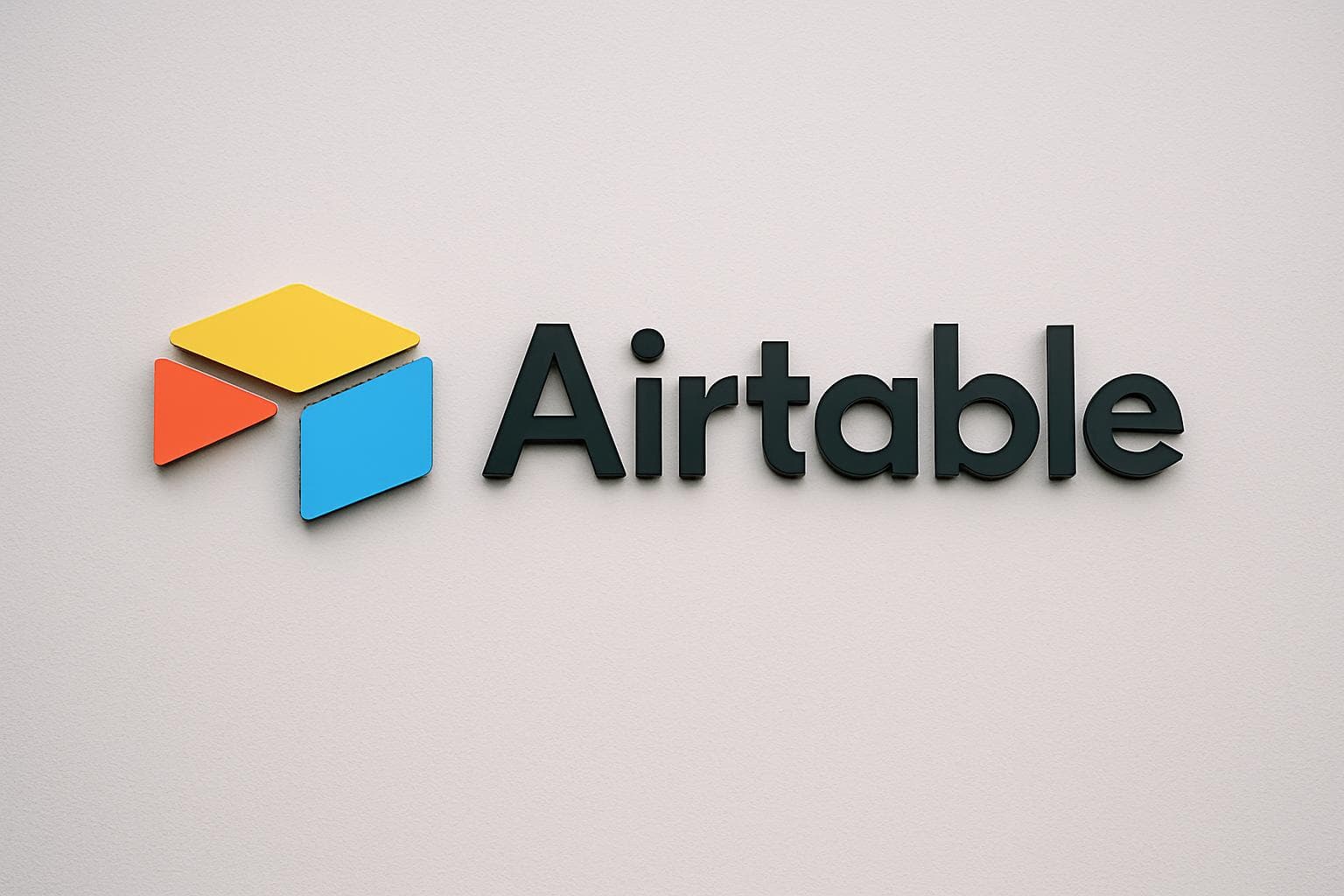 Airtable logo displayed on a clean professional background