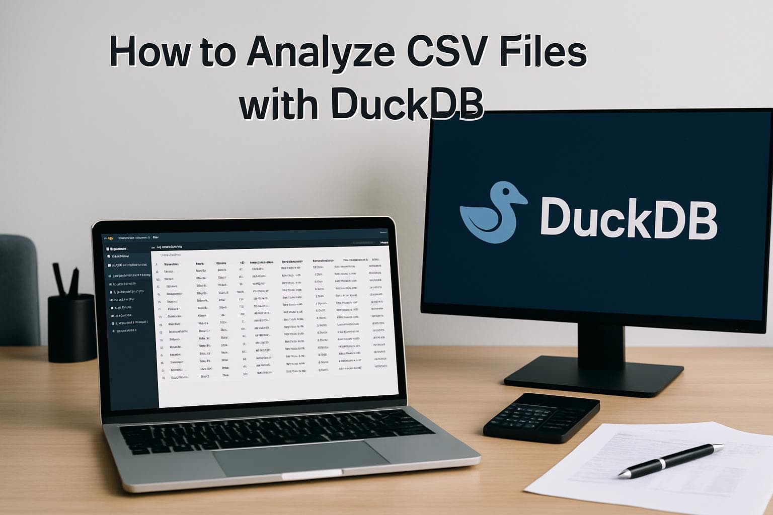 DuckDB analytical database for CSV file analysis