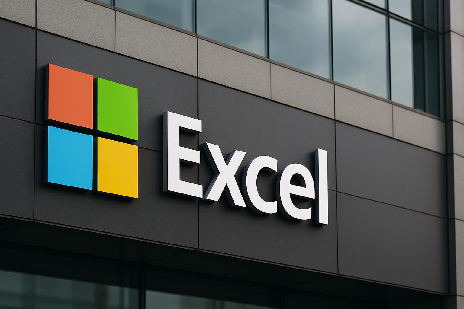 Microsoft Excel logo displayed on a clean professional background