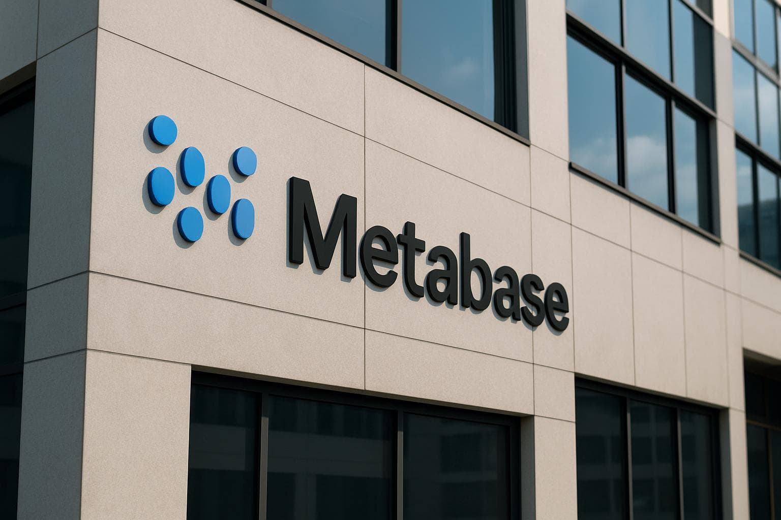 Screenshot of Metabase dashboard setup for business analytics