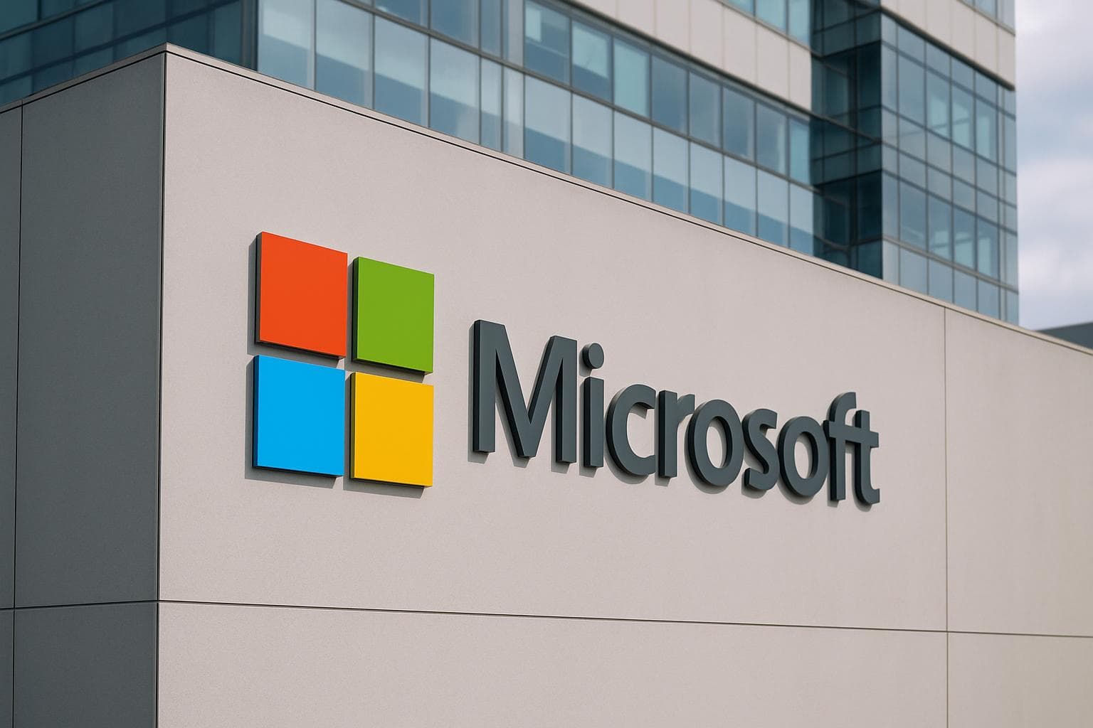 Microsoft logo on a clean background representing Microsoft Fabric setup guide