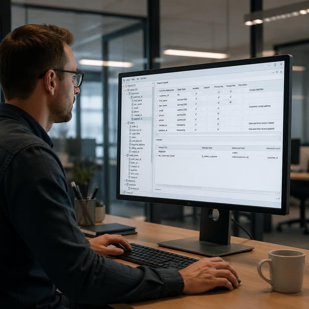 OpenMetadata data catalog interface showing database schema discovery