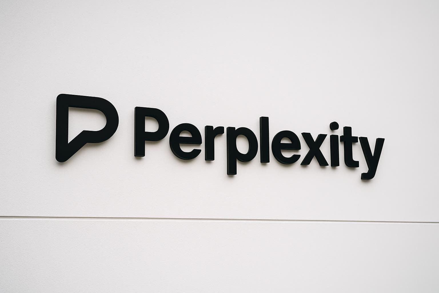 Perplexity AI logo displayed on a clean professional background