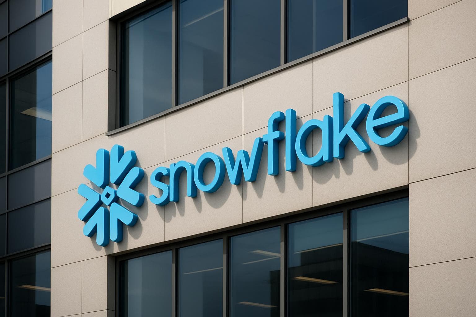Snowflake logo displayed on a clean background