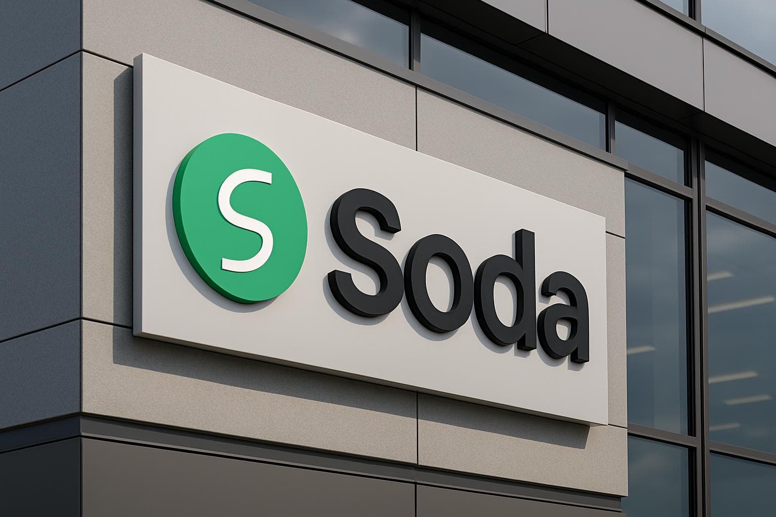 Soda data quality platform logo on a clean background