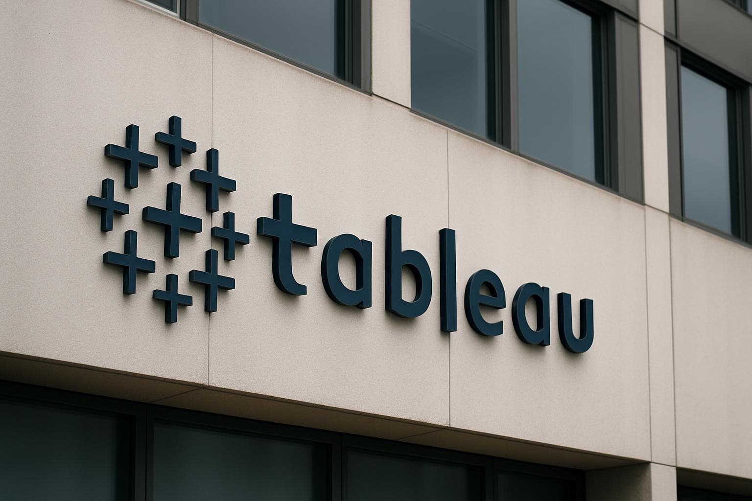 Tableau logo on a clean background representing business reporting and data visualization