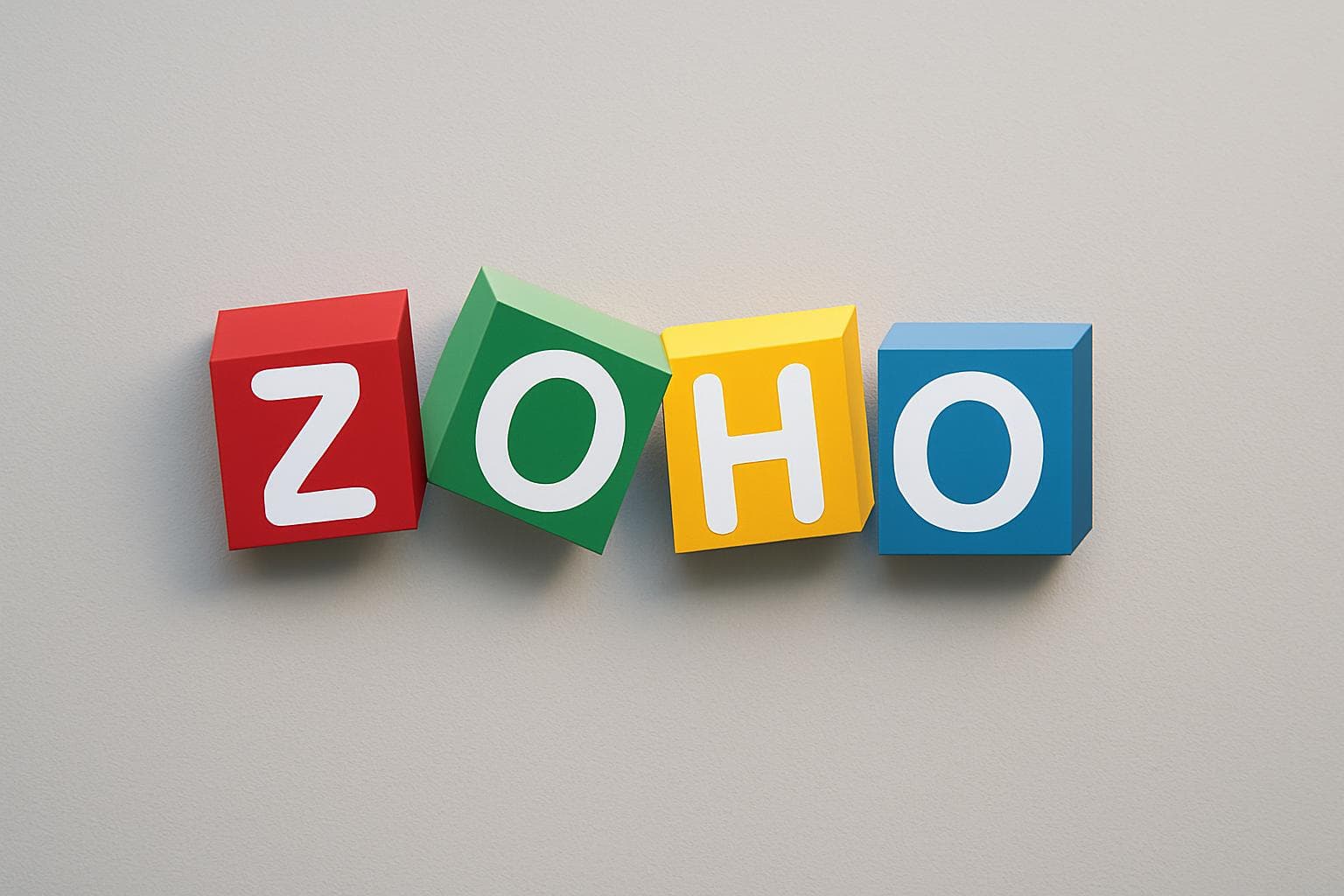 Zoho Analytics logo displayed on a clean professional background